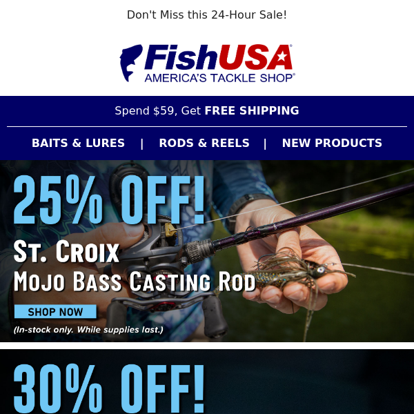 Deep Discounts on Your Favorite Rods!