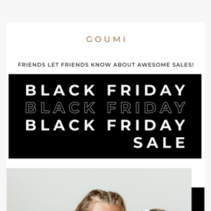 Black Friday SALE is HERE! 🎉