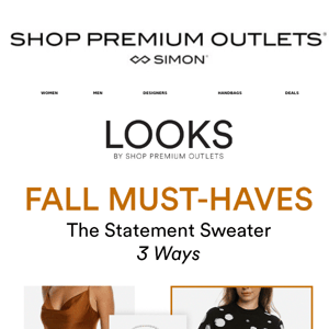 LOOKS: Up to 50% Off Fall Statement Sweaters