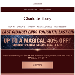 ENDS TONIGHT! ✨ Up to 40% Off Best-selling Beauty Kits