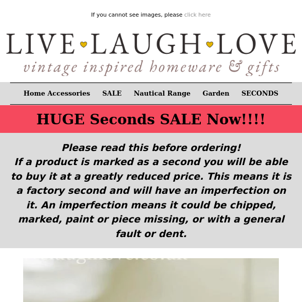 HUGE Seconds Sale!!! Massive SAVINGS & Bargains!!  💰 💃