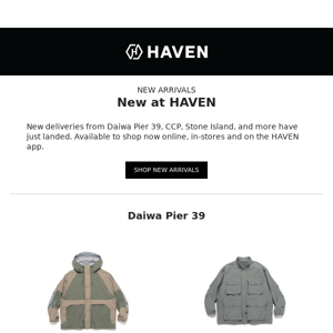 New at HAVEN
