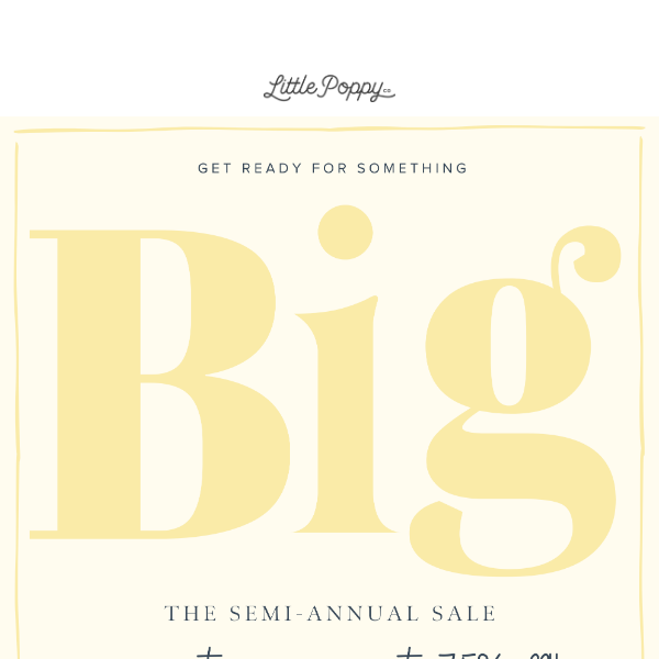 Coming TOMORROW 👀 The Semi-Annual SALE!