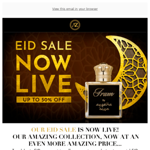 EID SALE: NOW LIVE 🎁 Up To 50% OFF
