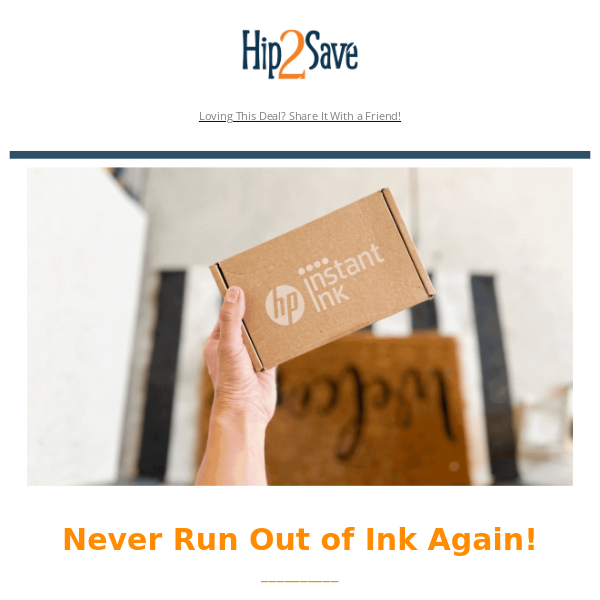 🚨 HP Ink from $1.49 per Month!