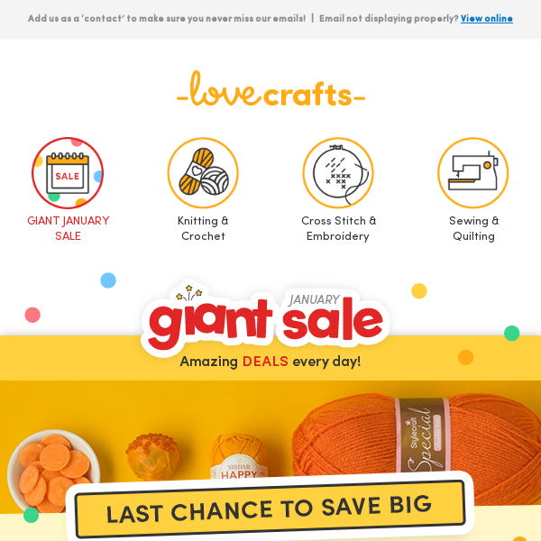 EXTRA 10% off the Giant January Sale 🤑