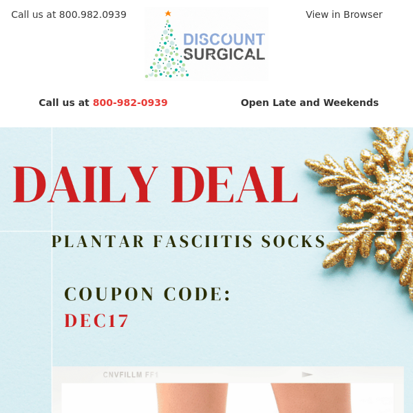 9 Days To Go: Today's Daily Deal - Coolmax Plantar Fasciitis Socks