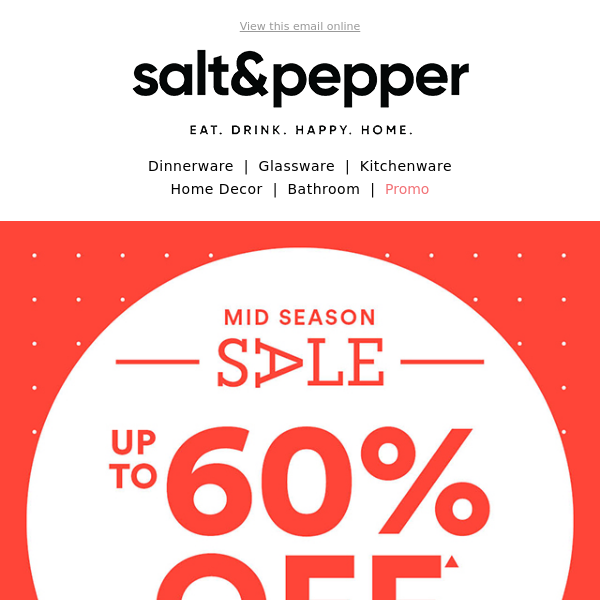 Save on Kitchenware this Mid Season Sale