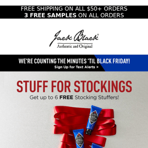 Stock up on Stuffers. FREE!