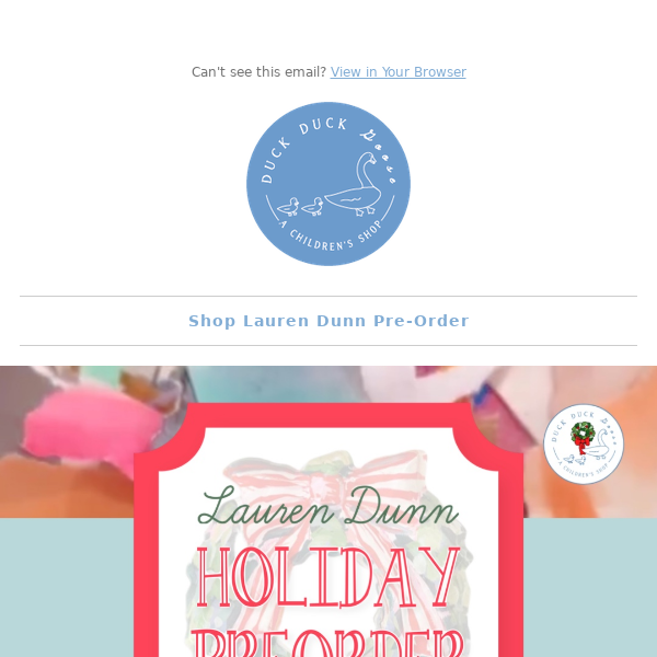 🎄 Pre-Order Lauren Dunn Christmas! 🎄