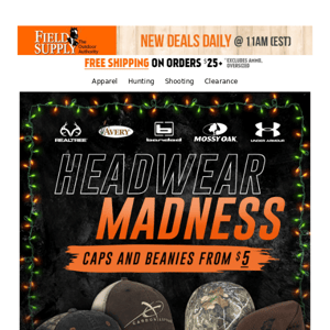 👑 Headwear Madness: Caps, beanies, buffs & more from $5