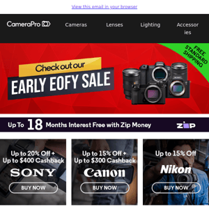 Get ahead of the game with our Early EOFY Deals!