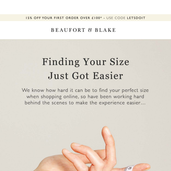 Finding Your Size Just Got Easier