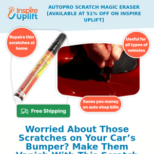 AutoPro Magic Eraser: Bye-Bye Scratches, Hello Savings!