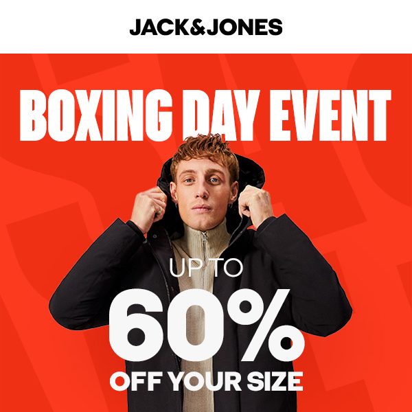 Jack & Jones Canada, Boxing Day is HERE.