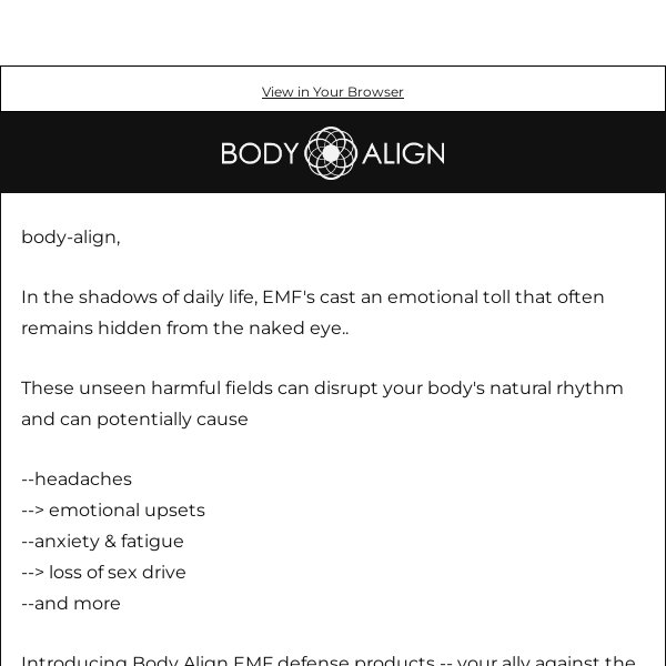 Body Align | Unmasking EMF's Emotional Agony