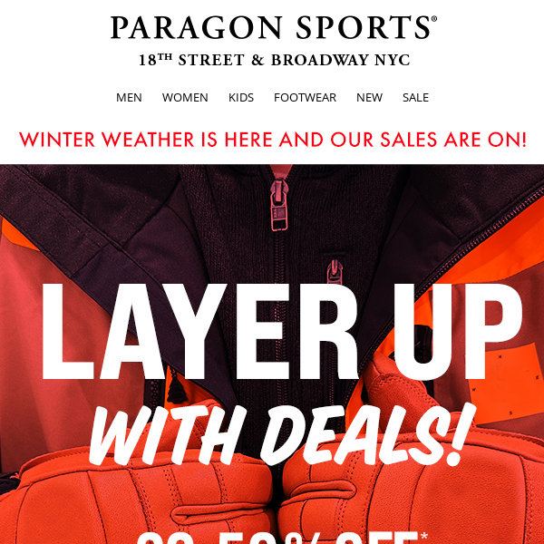 SNOW DAY DEALS!🌨️ Great Sales to Keep You Warm & Dry