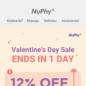 Valentine's Day Sale Ends in 1 Day!