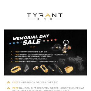 Memorial Day Sale Starts Now!