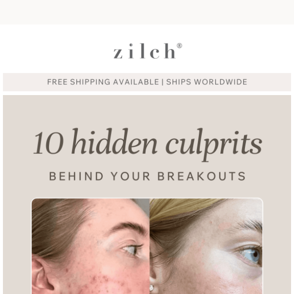 👀 10 Hidden Culprits Behind Your Breakouts