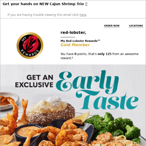 Red Lobster, you’ve got exclusive early access until April 10