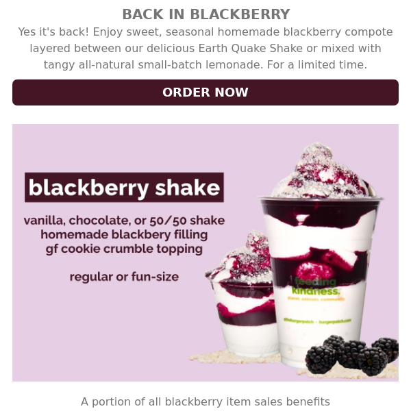 Blackberry is Back + Vanilla Beam Shake