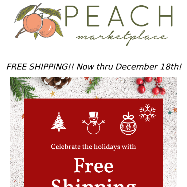 Christmas FREE SHIPPING Sale!! 🎄