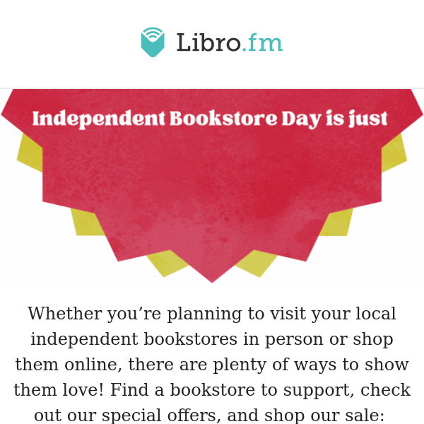 Shop local this Independent Bookstore Day!