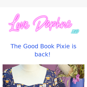 The Good Book Pixie is back!! 📚