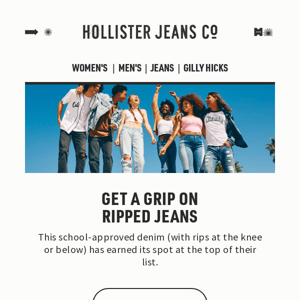 We’re sooo into ripped jeans!