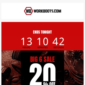 Big 6 Sale Ends 🔜
