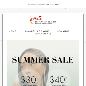 $60 OFF Summer Sale!