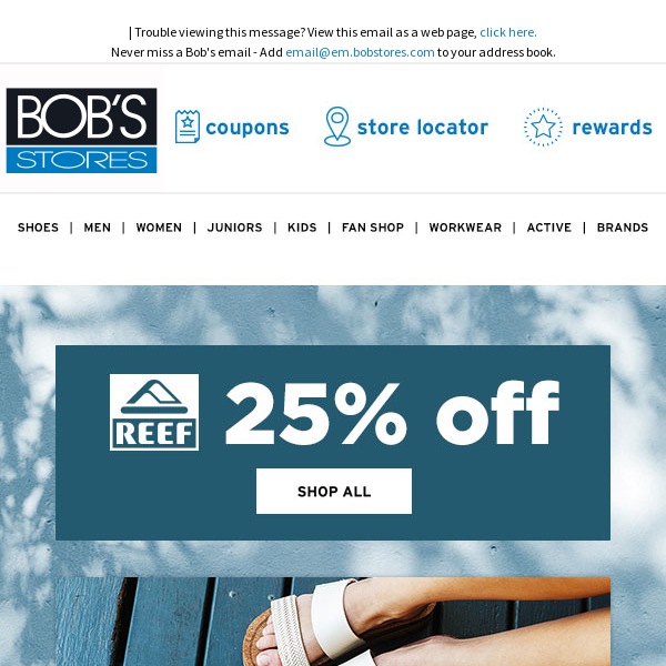 25% OFF Reef & Summer Sandals 😎