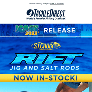 In-Stock! St. Croix Rift Jig & Salt Rods