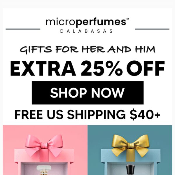GIFTS ➔ 25% Off! Treat Someone (Or Yourself!)