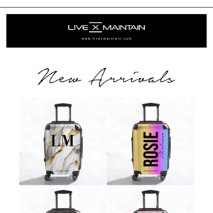 New Arrivals Personalised Suitcases 👀