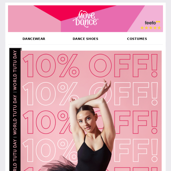 10% OFF! Happy Tutu Day 💕