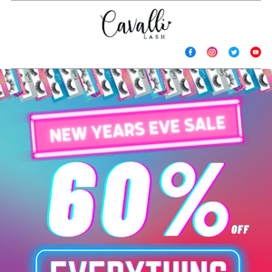 ✨NEW YEARS EVE SALE✨ 60% OFF EVERYTHING!