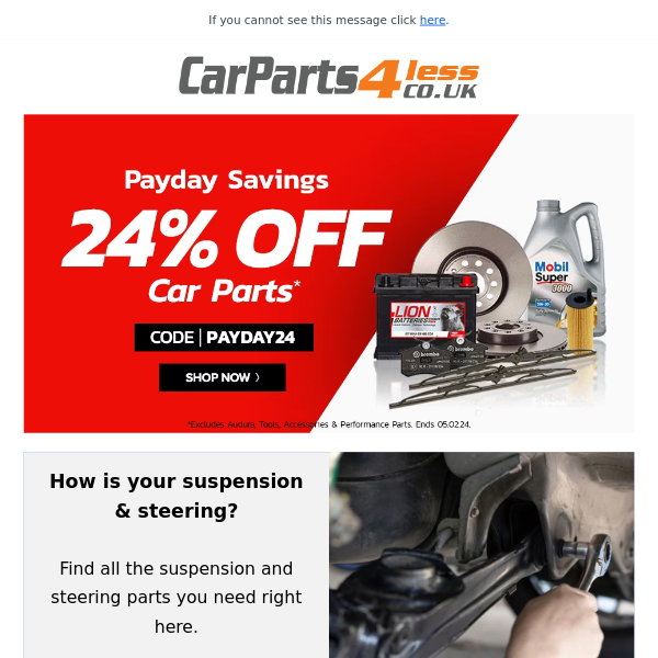 Hi Car Parts 4 Less Save A Huge 24% On Essential Car Parts This Winter