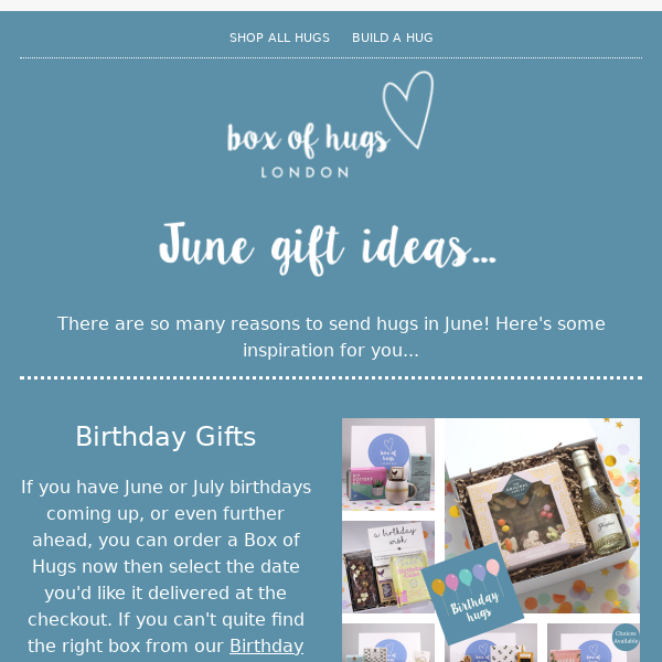 A Hug In A Box For Every Occasion In June