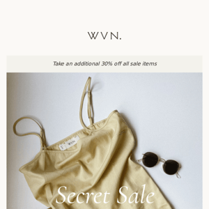 Secret sale...