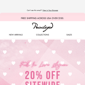 Hurry! Tomorrow Is Valentine’s Day! 20% OFF Site Wide!