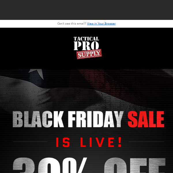 Tactical Pro's Black Friday Sale