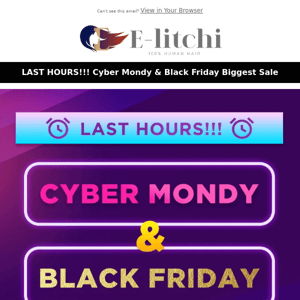 LAST HOURS!!! Cyber Mondy & Black Friday Biggest Sale