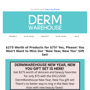 Start the New Year with $275 of Products for Just $75!