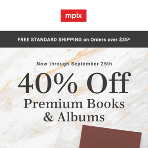 Just In: 40% off Premium Books & Albums