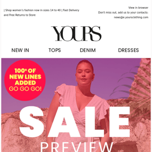 Yours Clothing UK, have you shopped SALE yet?