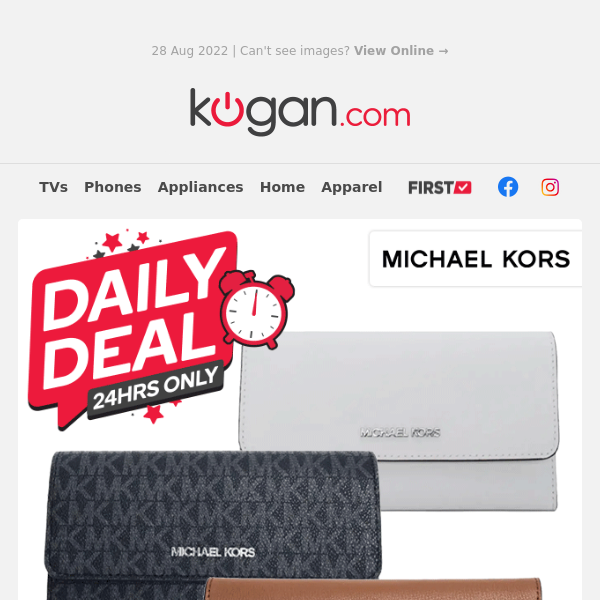 Daily Deals: Michael Kors Leather Wallets (32% OFF), NERF Ultra Five Blaster (60% OFF) & 10-in-1 Steam Mop (21% OFF)