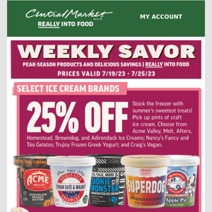 🍦 Cool Down With 25% Off Select Ice Cream Brands!