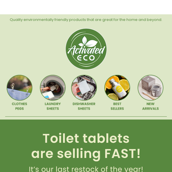 ✨🚽 Toilet Tablets are selling fast!